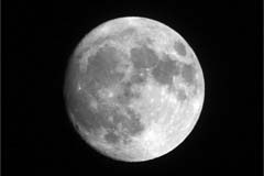 Nearly-full moon - 07/19/2005